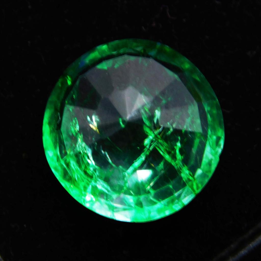 Natural Colombian Emerald Round Cut 7 Ct Green CERTIFIED Loose Gemstone A-3504a