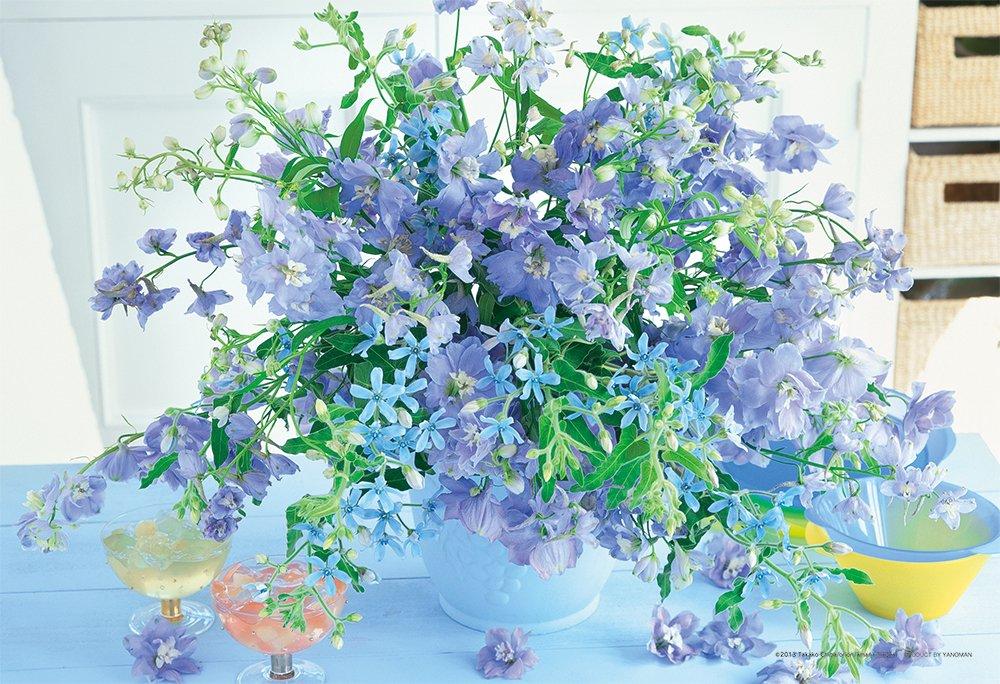 

Yanoman in Jigsaw Flower Icicle Blue Includes Piece Request Service and Jigsaw Puzzle Instructions (Yanoman) [Made Japan] 300-Piece Puzzle, (26x38cm)