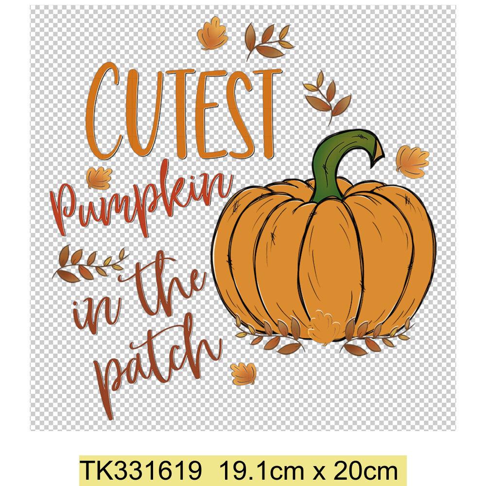 Thanksgiving Iron on Transfers Patches Hello Fall Vinyl Heat Transfers Patches Decals Autumn Design Heat Transfer Stickers