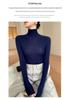 60-Count Yangzi High Neck Wool Sweater for Women - Fine Spun, Seamless, Thin Fit, Perfect for Spring & Autumn
