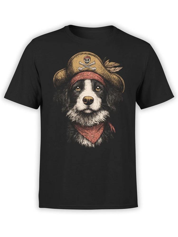 Fantucci Captain Barkbeard TShirt Pirate Dog Tee For Adventure Unisex S
