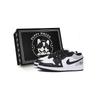 Air Jordan 1 Vintage Basketball Shoes Men's Low Top White Dark Gray 553558-131(Team85-AS-BOX)