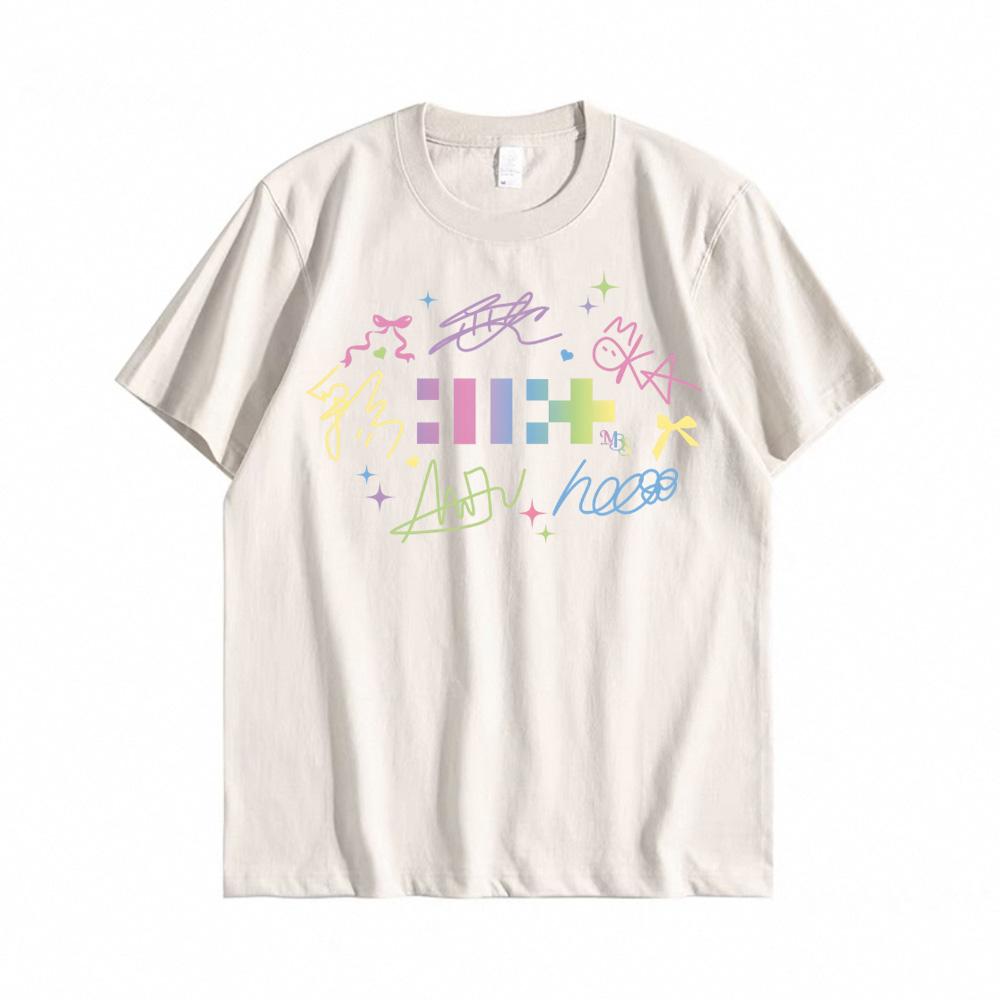 

Футболка ILLIT Високоякісний друк Панк футболки Короткий рукав Чоловіча Літня футболка Готичний Унісекс Вуличний одяг 100% Бавовна Хараджуку Топи XL пісочний