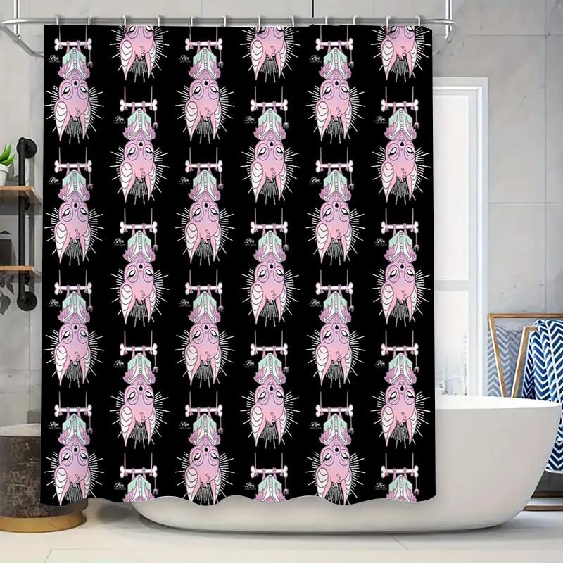

Unique Gothic Horror Shower Curtain Spooky Skull Halloween Decor Bathroom Set Creepy Psycho Killer Art Dark Aesthetic Room Divid W60H190(CM)-1 Pcs