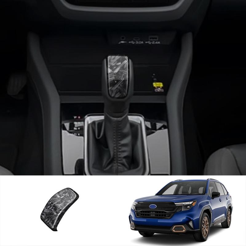 LHD RHD For Subaru Forester 2025 2026 ABS black Center Console Gear Shift Panel Cover trim Gear Head Knob Interior Accessories