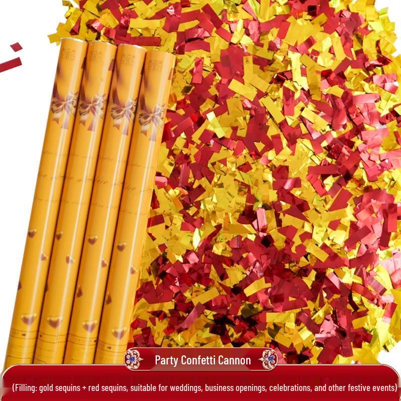 4-Pack 60cm HANDUNYOU Handheld Confetti Cannons