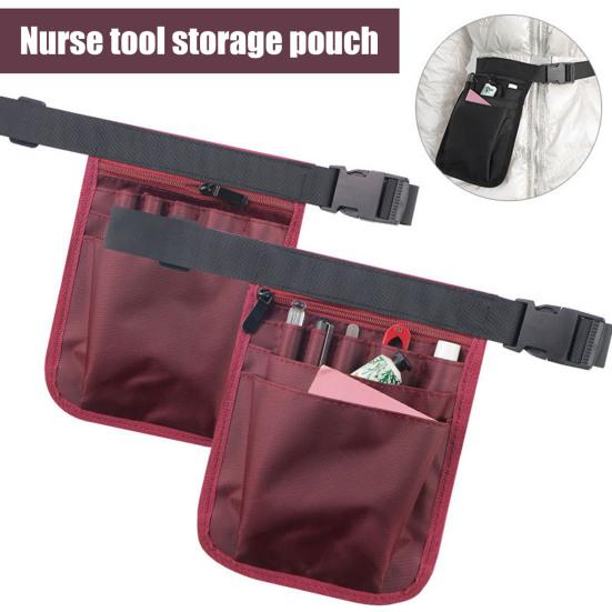 Nurse Tool Belt Bag Nurse Fanny Pack with Medical Gear Pockets Utility Waist Bag with Adjustable Strap Organizer Pouch for Pens Scissors Pharmacists