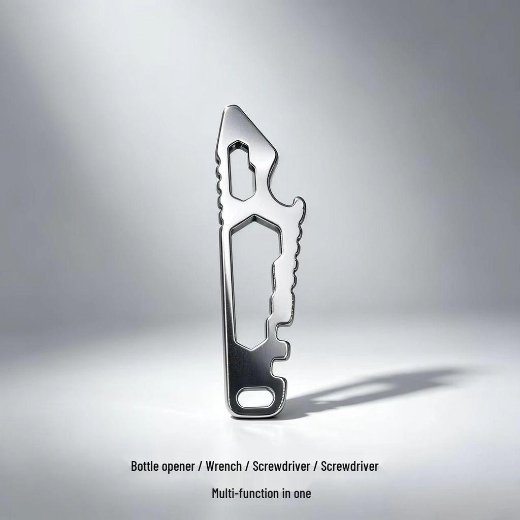 Edelstahl Outdoor Multitool: Campingausrüstung, EDC-Taschen-Sechskantschlüssel & Flaschenöffner