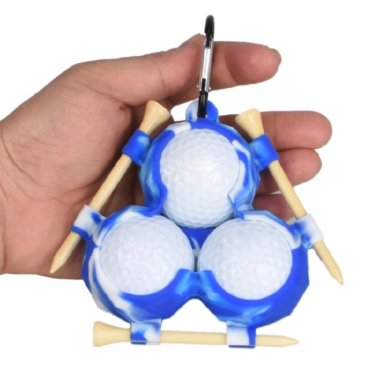 Kleiner Golfball-Träger Golfball-Spender mit Karabinerhaken Einfache Befestigung am Bag Einzigartiges Golfzubehör