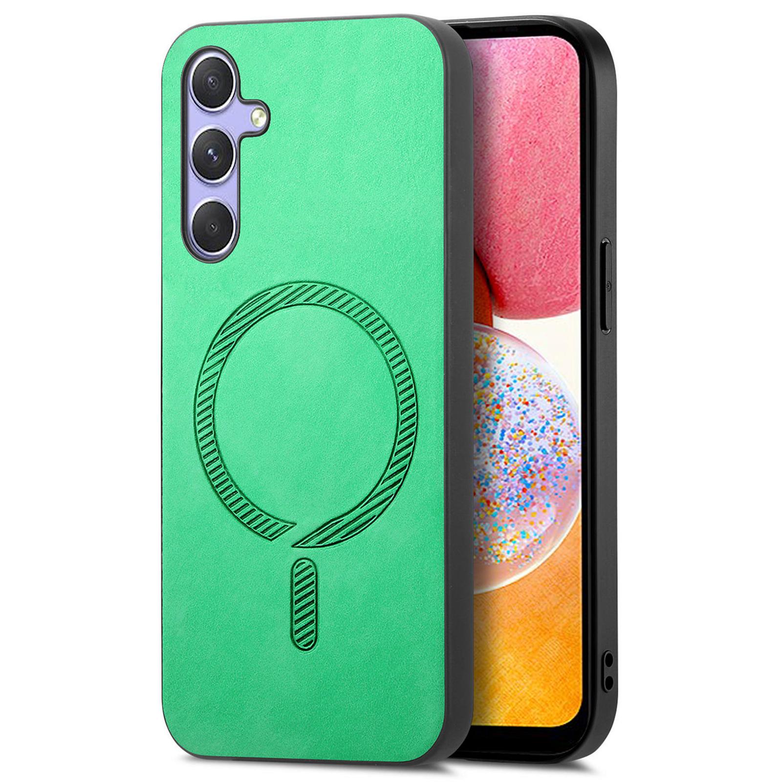 

For Samsung Galaxy A14 5G/A14 4G Leather Back Magnetic Case Skin-Touch Phone Cover A