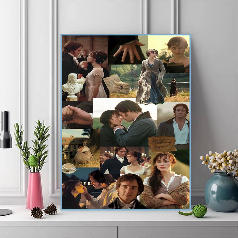 Pride and Prejudice2005 Pattern 3pcs 100% Round Full Drill 5D DIY Diamond Painting Embroidery Cross Stitch Rhinestone Décor