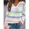 Women's Creative Printed Long-sleeved T-shirt, Breathable, Soft and Comfortable, Suitable for Casual Wear All Year Round