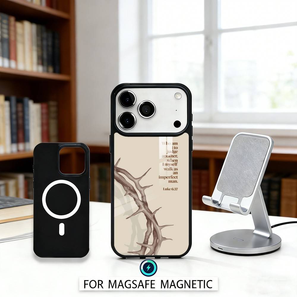 J-Jesus B-Bible Verse Phone Case For iPhone17,16,15,14,13,12,Pro,Max,Magnetic For Magsafe Wireless Charging