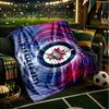 Jets Eishockeyteam Wirft Decke Flanelldecken Plüsch für Sofa Bett Geschenke für Männer Frauen Reise Picknickdecke Weihnachts-Fan-Geschenke