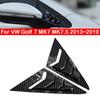 Pour VW Golf 7 MK7 MK7.5 2013~ Voiture Avant Triangle Fenêtre Persienne Latérale Obturateur Store Pare-Soleil Couverture Garniture Autocollant Évent Carbone Auto