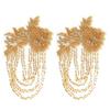 Pearl Embroidery Shoulder Ornaments Diamond Binding Beads Handmade Embroidery Patch Three-Dimensional Bead Sequince Beaded