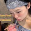Korean Lace Floral Headbands Sweet Wide Lace Trim Hairband Solid Color Wide Hollow-Out Lightweight Headwrap Elastic Hair Bands