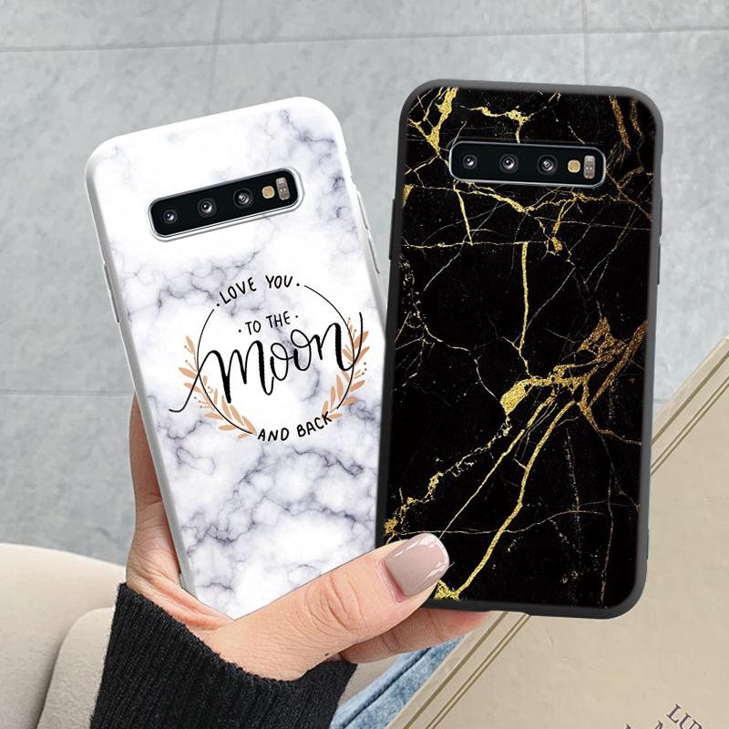 Color Luxury Marble Case For Samsung Galaxy S10 S 10 Plus S10E Fundas Soft TPU Protection Back Cover For Samsung S10 Shockproof