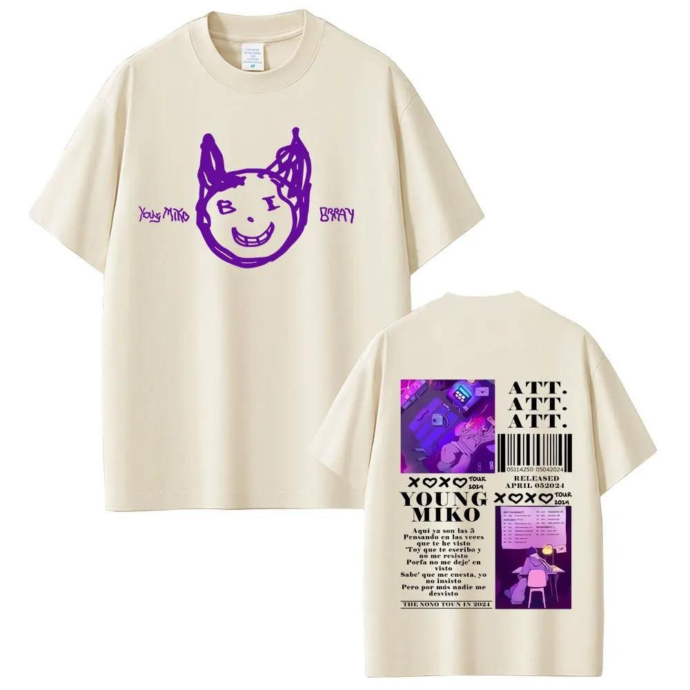 

Young Miko XOXO Curita Tour Graphic Tee Unisex Hip Hop Fashion Mens Vintage Cotton Oversized Short Sleeve Shirt S