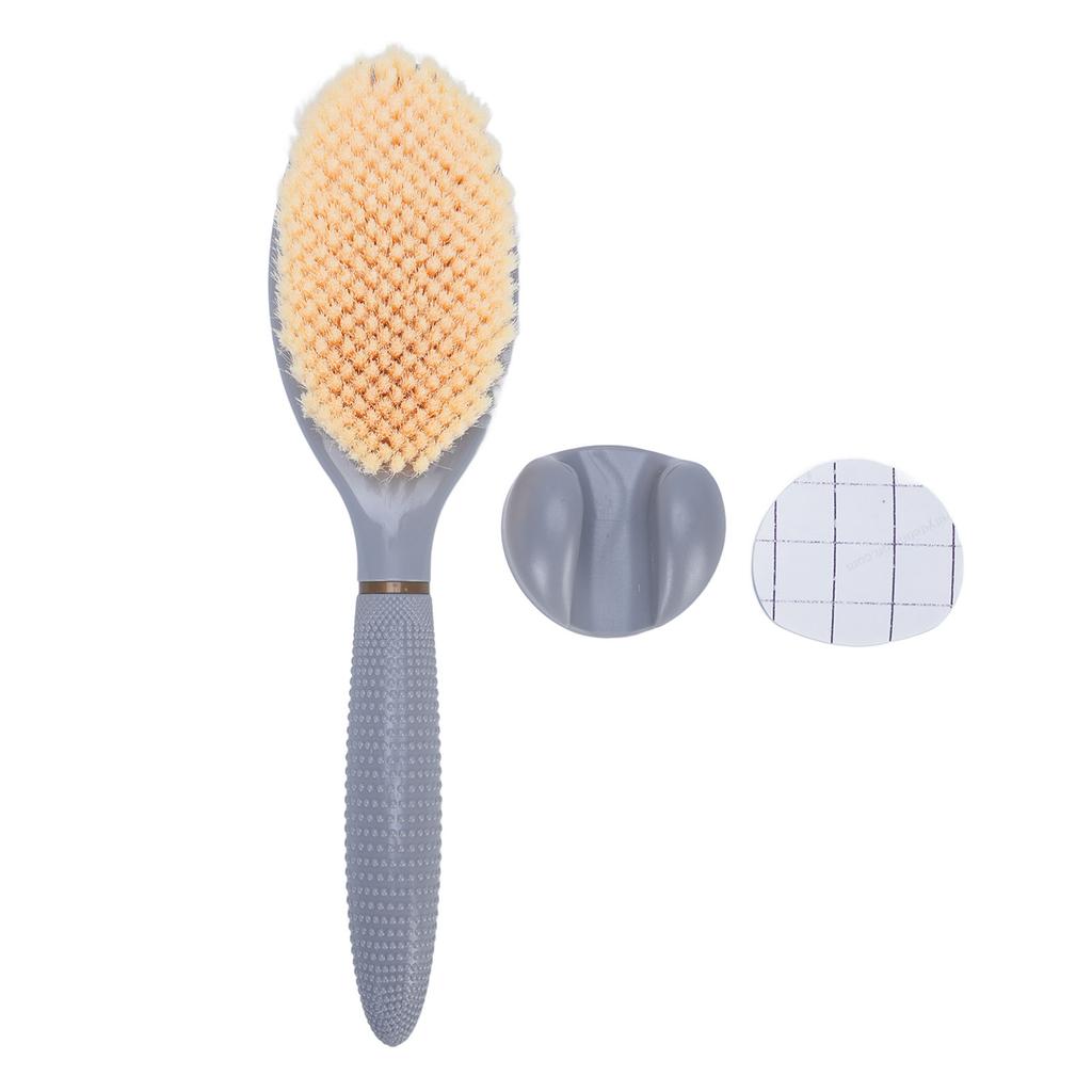 Dusch-Fußschrubber Fußwaschbürste Tragbare Gebogene Kopfschrubbbürste für Badezimmer