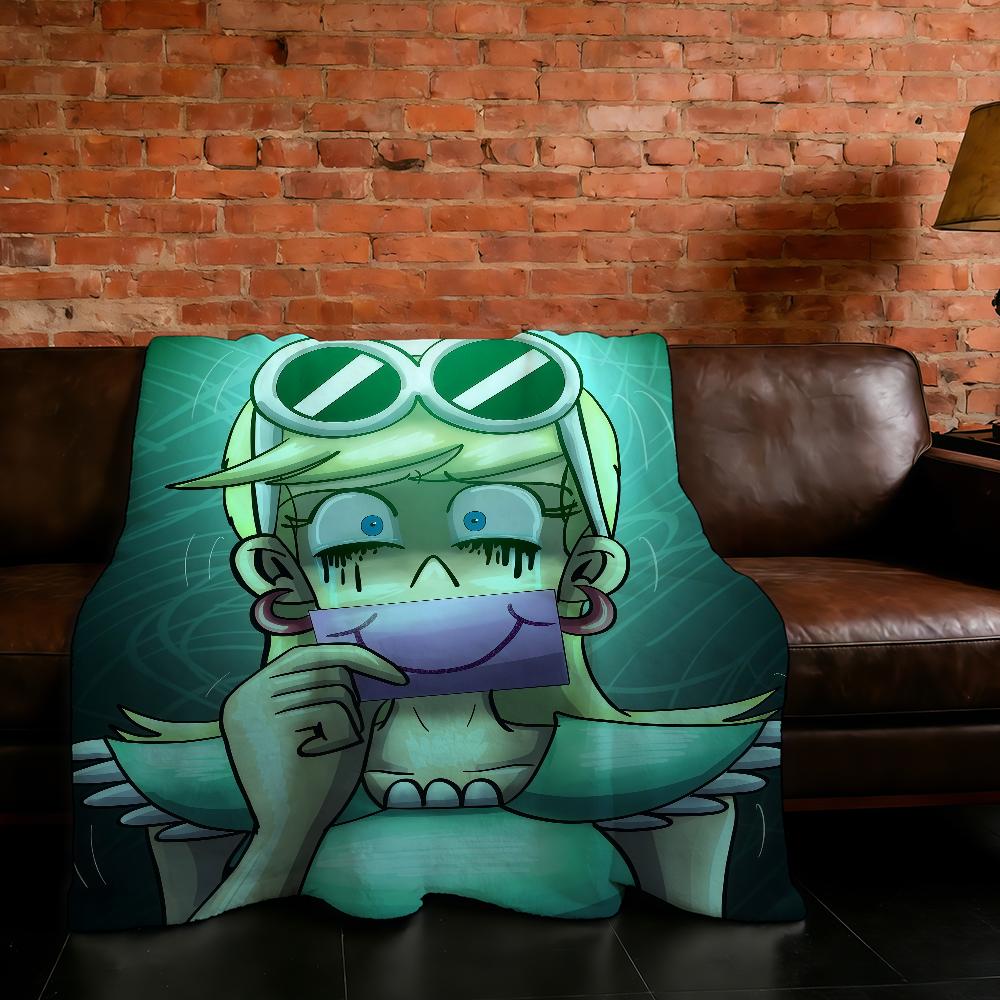 Blanket Animation L-Loud Super Warm Comfortable Plush Throw H-House-ES Blanket Child Home Sofa Bedroom Cartoon Gift 75X95CM