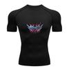 Men's Quick Dry Compression Workout T-Shirt, Cool 3D Tribal
