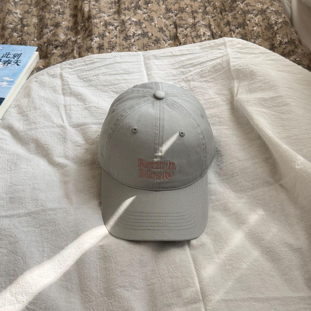Fashion Washed Cotton Letter Embroidery Soft Top Baseball Cap Unisex Spring and Summer Sunscreen Shade Cap