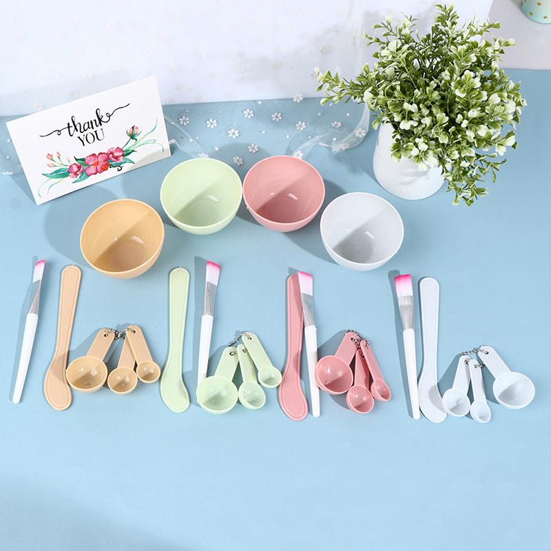 4Pcs Facial Brush Mask Bowl Spoon Set Mask Brush Bar Diy Beauty Tools Skin Care
