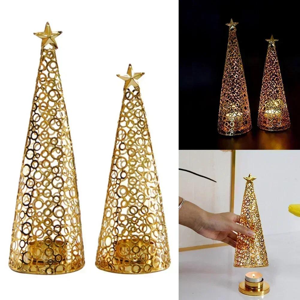 Elegant Centerpiece For Gatherings Christmas Decor Geometric Candle Holder Home Decoration Modern Design Versatile Use