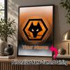 Custom Name Wolverhampton Wanderers 5D Diamond Painting Personalized Full Drill Diamond Art Kit Gift