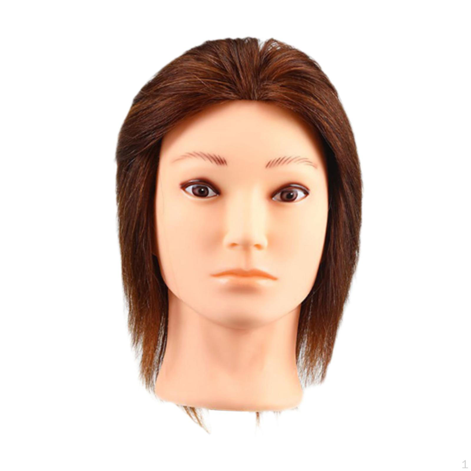 

Волосы Манекен Голова Парикмахерские Головы Многоцелевой Тренировочная Кукла для Резки Модель Обучение коричневый