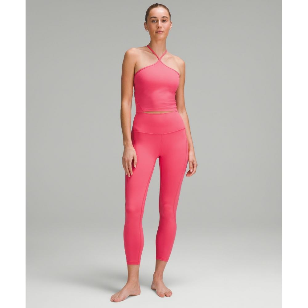 Lululemon Align T sTrAp TAnk Top lighT supporT A B Cup glAze Pink