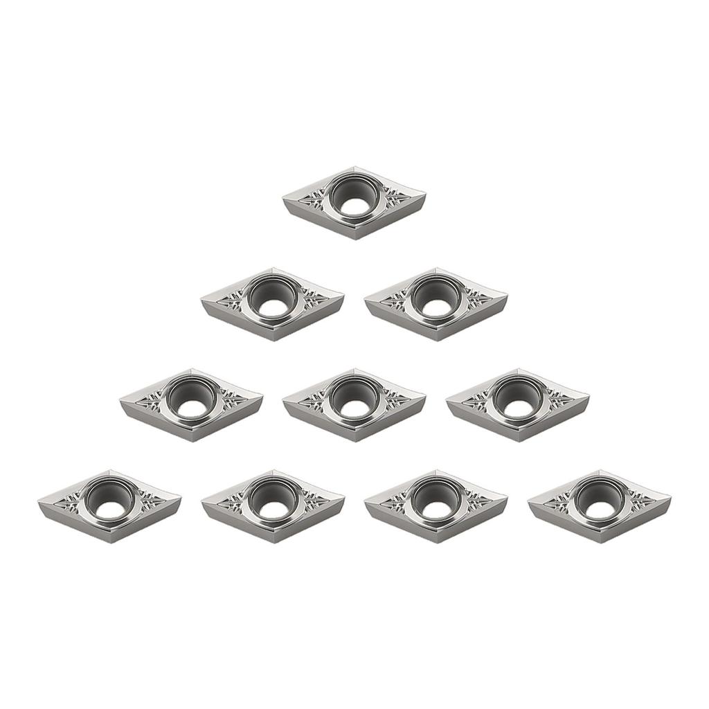 10pcs  Aluminum DCGT11T302-AK DCGT32.50.5 Carbide inserts Cutter blade DCMT
