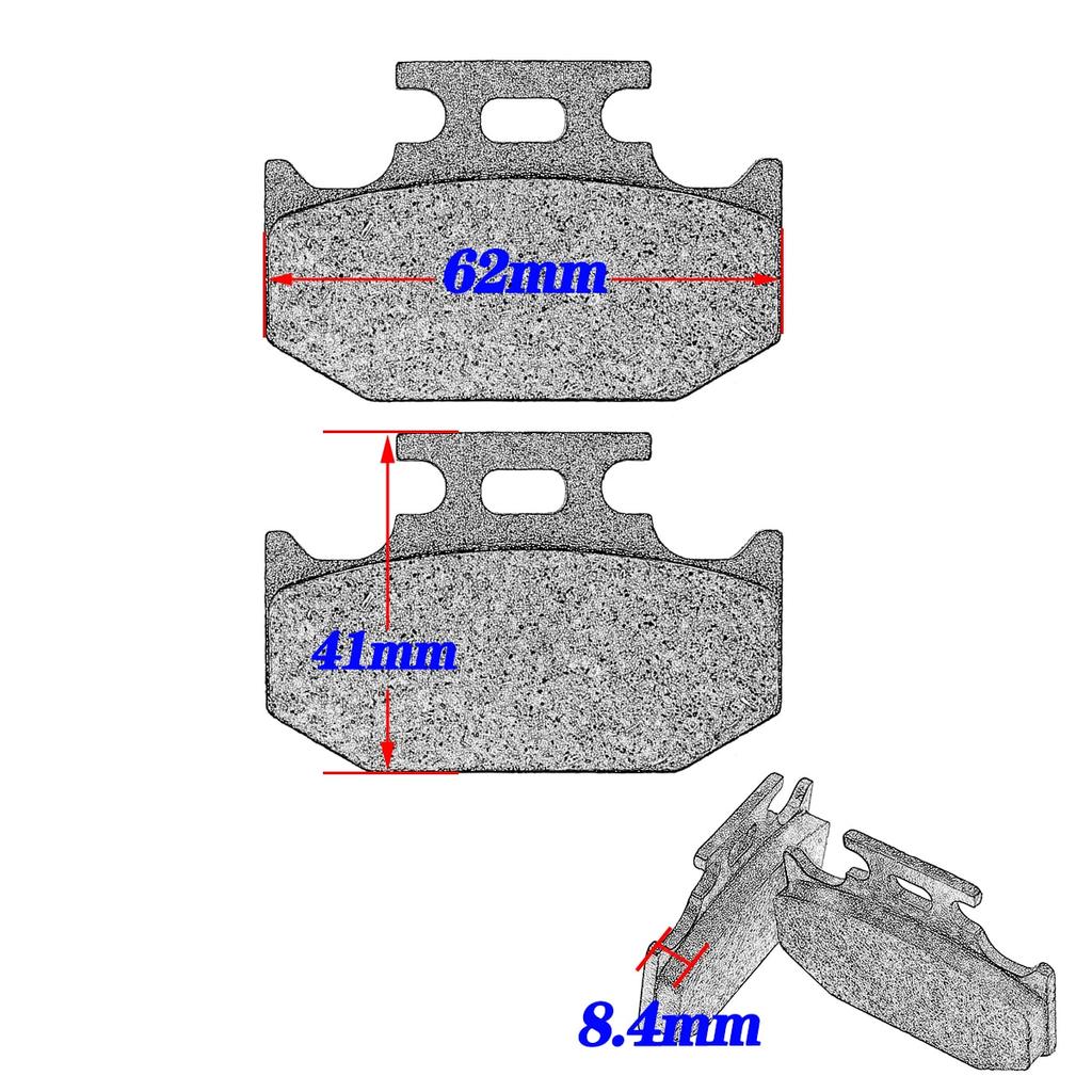 Motorcycle Front and Rear Brake Pads For SUZUKI DR 650 350 V W X SEW SEX DR350V DR350W DR350X DR350SEW DR350SEX DR650 1996-2016