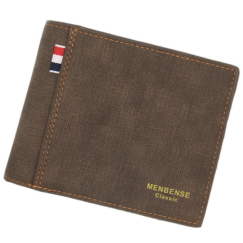 Men's Minimalist Business Wallet - Multi-Card Slot with Coin Purse and Zipper