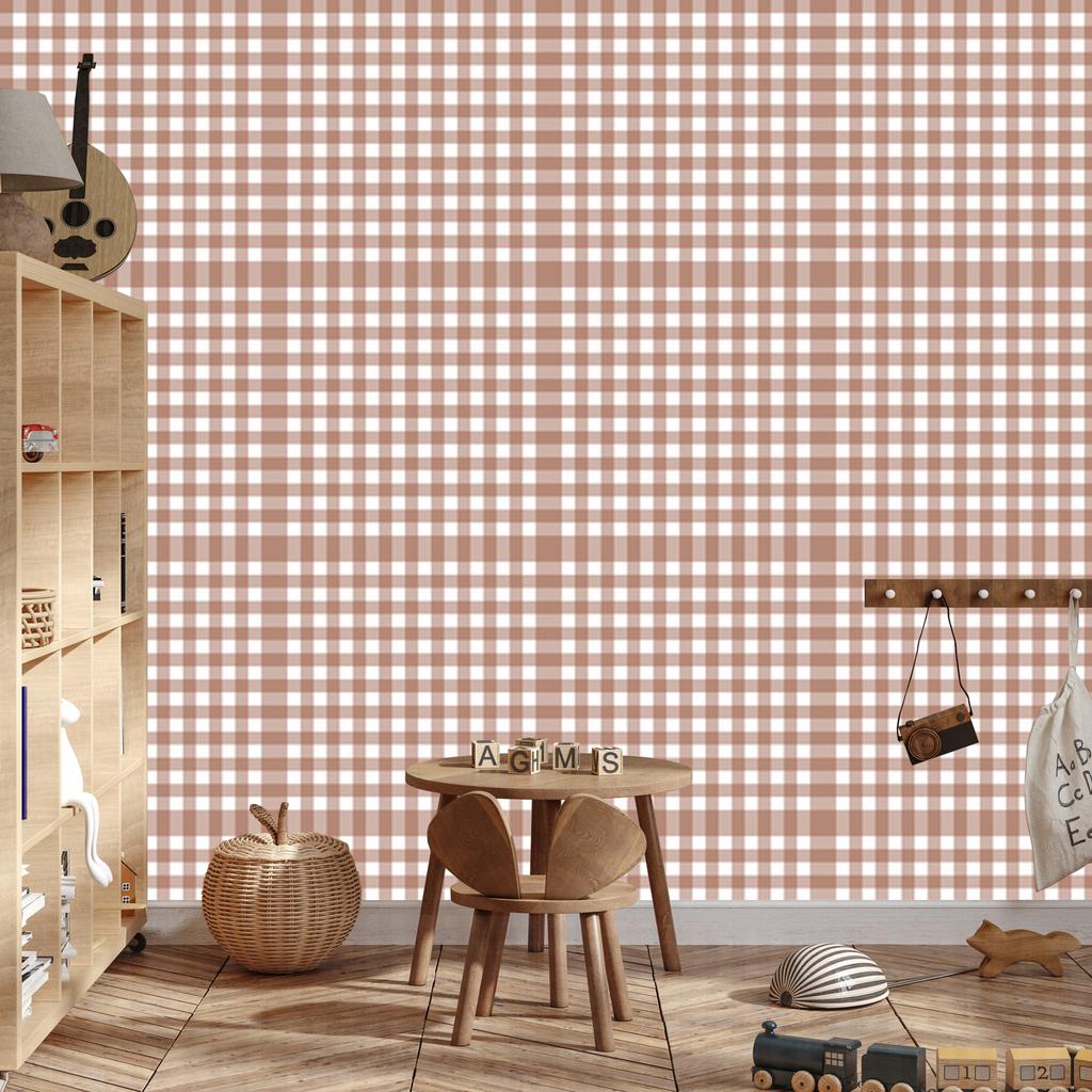 Beige and white fabric pattern wallpaper for living room and bedroom 50x1000