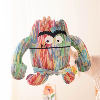 Das Farbenmonster Plüschtier Bilderbuch Geschichten Figur Puppe Baby Beschwichtigen Stoffkissen Kinderzimmer Dekoration Geburtstagsgeschenke