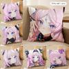 Genshin Impact Citlali Sexy Cushion Cover Silky Short Plush Invisible Zipper Dustproof Sofa Pillow Case for Home Decor
