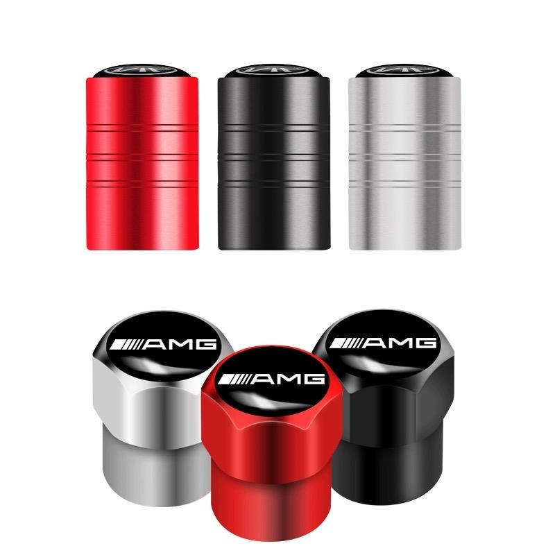 GDX2  New Car Tire Valve Caps Emblem Metal Cap QMXYZ-AMG For Mercedes Benz AMG W203 W204 B/C/E/S Class GLC CLA GLE Interior Mouldings