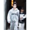 Mens Distressed Patchwork Graphic Hoodie With Zipper Front Cotton Blend Casual Streetwear Sweatshirt Fall