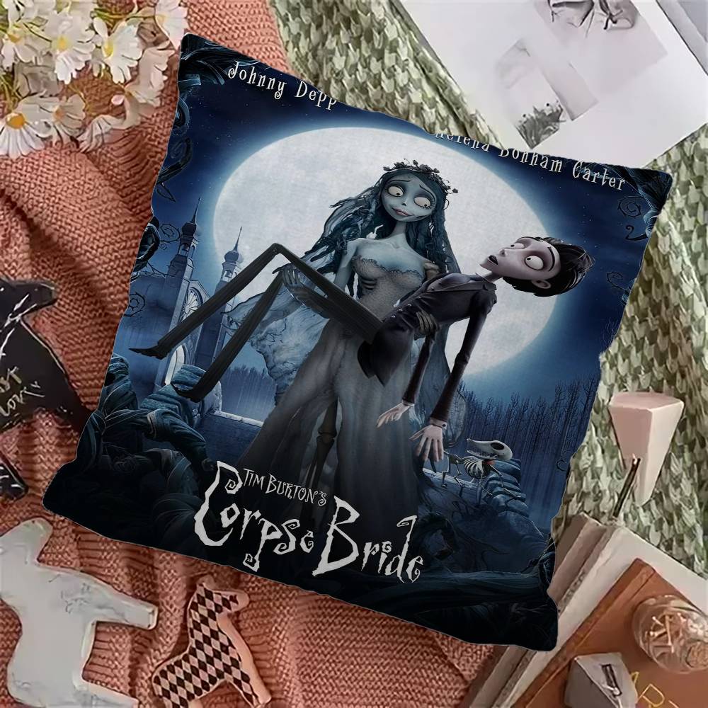 C-Corpse Bride Personalized Pillow Cover Kids Bedroom Wild Party Decor Pillowcase Kid Birthday Shower Gift
