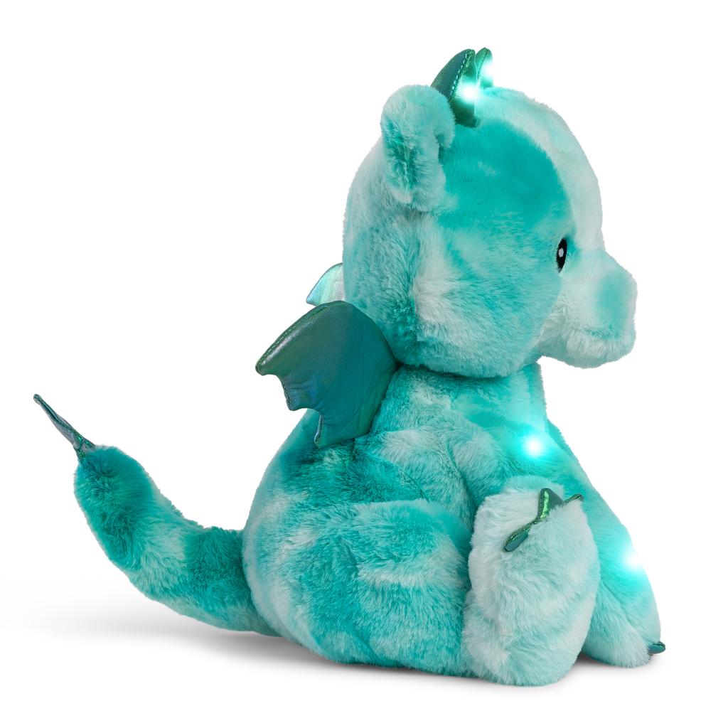 [toytron] FAO Schwarz Sparkling Sound-Making Mint Dragon 30cm Plush