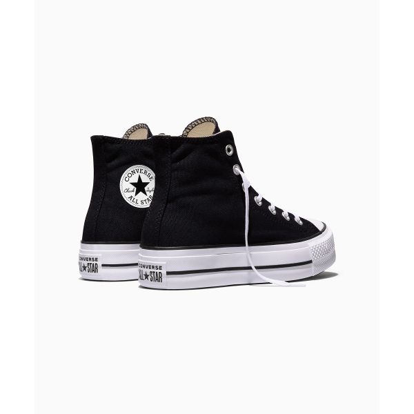 Converse Chuck Taylor All Star Platform Yüksek Siyah Kadın Spor Ayakkabı Beyaz 560845C