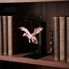 Drachen Buchstützen für Regale Fliegendes Bücherregal Licht, Dekorative Buchstütze Licht & Schreibtisch, Kreative Schreibtischaccessoires Skulptur Buchhalter, Schwer