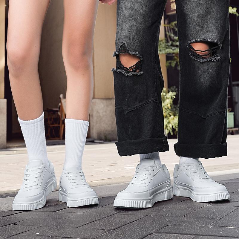 Men Skateboard Shoes Women White Sport Shoes Couple Black Wide Palm Basketball Shoes Large Size Sneakers