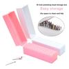 30 Holes Nail Drill Bits Holder Dustproof Efile Bit Organizer Manicure Organizer  Manicure Salon