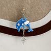 Vintage Y2K Korean Dolphin Keychain Cute Cartoon Pendant for Schoolbag Hanging Decor Holiday Souvenir Gift
