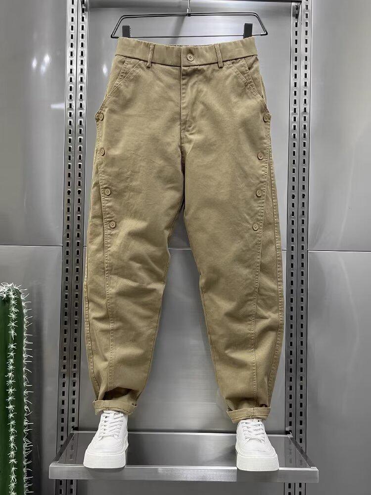 Men's Trendy Straight-Leg Casual Harem Pants - Spring & Autumn Collection