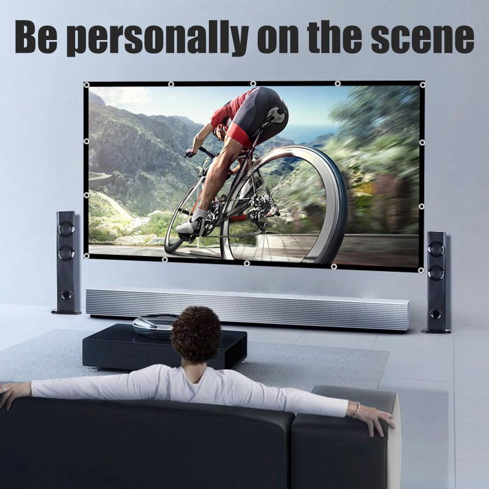 Projector Screen Portable Foldable Projection Screen for Home Theater Camping Indoor Outdoor Projector Movies Screen