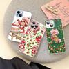 S-Strawberry-shortcake Girl For IPhone 14 13 12 Mini 11 Pro XS Max X XR 14 Plus Tempered Glass Cover